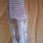 Full view of massage hair comb showcasing 24cm length for effective detangling