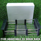 Close-up of the durable stainless steel construction of the over-sink drying rack.