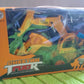 Packaging box for the Remote Control JCB Toy, illustrating its features and suitability as a gift for kids.