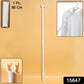 Durable metal clothes rod with secure hooks for organization
