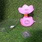 The self-draining soap dish with floral design, keeping a soap bar perfectly dry.