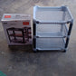 Compact 3-tier plastic storage rack for kitchen and office organization