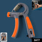 Close-up of resistance hand grip strengthener adjustable from 5kg to 60kg