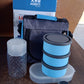 Versatile Lunch Box Set for office or school use, shown from different angles.