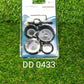 An arrangement of the BoltForce hole saw set featuring its diverse range of hole sizes.