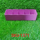Clear plastic storage solution with secure lid, suitable for travel and home organization.