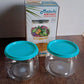 Round BPA-free plastic airtight container set for storing dry fruits and candies