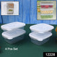 BPA-free clear food storage container with secure lid
