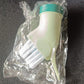 Cleaning brush connected to water bottle for easy water dispensing while scrubbing