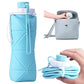 Compact and lightweight 600ml foldable silicone water bottle