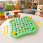 Bright and colorful flip and match game board with animal and object cartoons