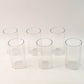 Elegant hexagonal cut unbreakable water tumbler plastic glass set