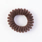 Elastic coil telephone wire hair band in coil pattern
