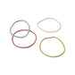 Elastic hair ties in neutral colors for all hair types, gentle and secure
