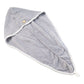 Folded quick-dry hair towel in a vibrant pink color.