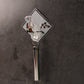 Sticky transparent wall hook showing strong self-adhesive backing