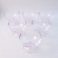 Crystal clear sundae glass dessert bowl enhancing dessert presentation
