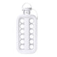 Detailed view of the ice ball maker section of the versatile foldable ice tray.
