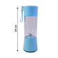 Portable cordless blender with built-in carry strap