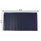 Black desk surface protector mat for office and gaming
