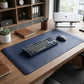 Office desk leather mat for organized workspace