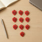 Bright and cheerful heart-shaped smiley keychains