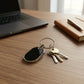 Luxury metal keyring with stylish appearance in gift box