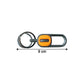 Durable metal alloy carabiner key holder showing quality finish