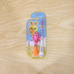 Kids cartoon spring frog toothbrush set components shown