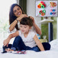 Close-up of the durable transparent storage box ideal for organising all kids' hair accessories.