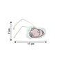 Soft sponge material of a cartoon bath scrubber, ideal for sensitive skin.