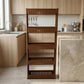 Utility storage rack for kitchen, bathroom, and household items