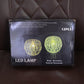 Warm glowing crystal style LED candle light for festive events