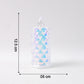 Battery operated LED candle lights with holographic effect illuminating softly