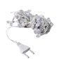 Net style multi-color LED fairy lights creating glowing effect