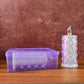 Holographic finish LED candle lights with flickering effect for festive decoration