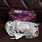 Colorful LED string lights enhancing festive atmosphere at home