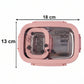 Main container view of stainless steel kids lunch box, ready for food