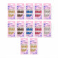 Assorted sizes of glitter press-on false nails laid out for perfect fit