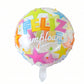 Shiny festive balloon in bright colors for party decoration