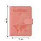Inner compartments of travel passport holder showing card and SIM slots
