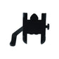 Side profile of the durable metal bike phone holder, highlighting its compact and sleek design.