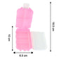 Size comparison showing compact pink pill storage organizer