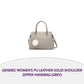 Generic Women's PU Leather Solid Shoulder Zipper Handbag (Grey) by@Outfy