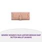 Generic Women's Faux Leather Medium Snap Button Wallet (Khakhi) by@Outfy