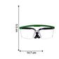 Side view of adjustable safety goggles for various head sizes