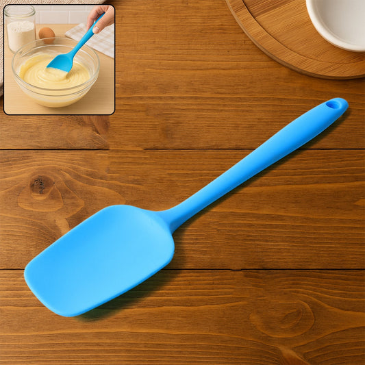 Heat resistant silicone spatula for baking and cooking