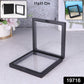 Jewellery display transparent floating frame for showcasing jewelry