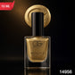 Close-up of Canvas Gold Metallic Nail Polish brush with smooth streak-free application