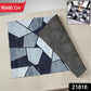 Modern geometric design floor mat for entrance and indoor use